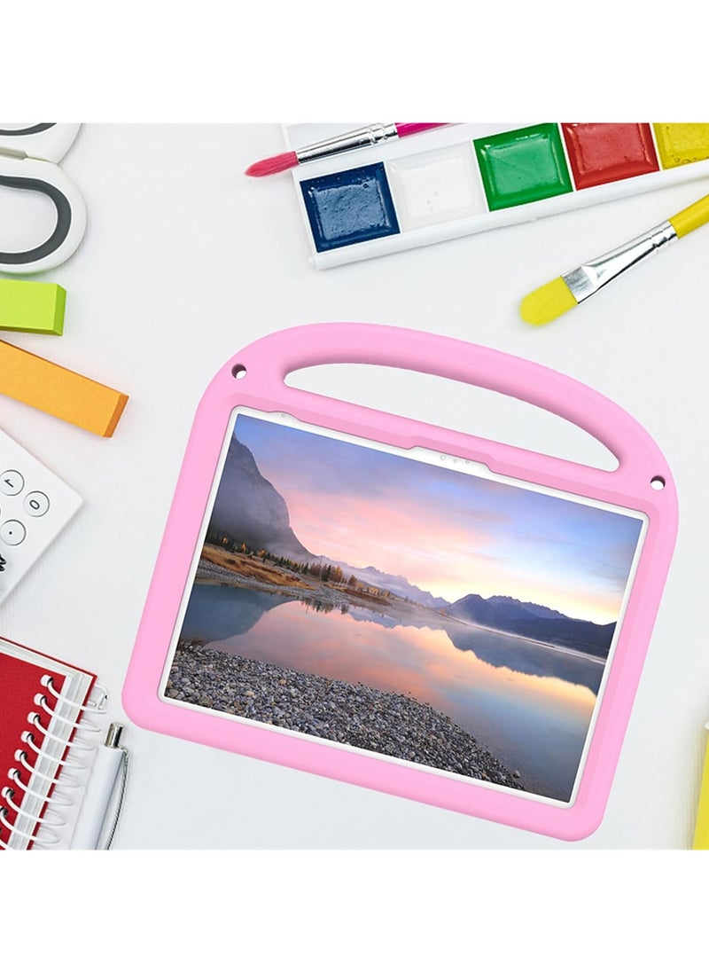 VKL - حافظة لجهاز iPad الجيل العاشر مقاس 10.9 بوصة موديل 2022، خفيفة الوزن ومتينة ومقاومة للصدمات من مادة إي في إيه مع مقبض/حامل/حزام كتف، وردي - Image 1