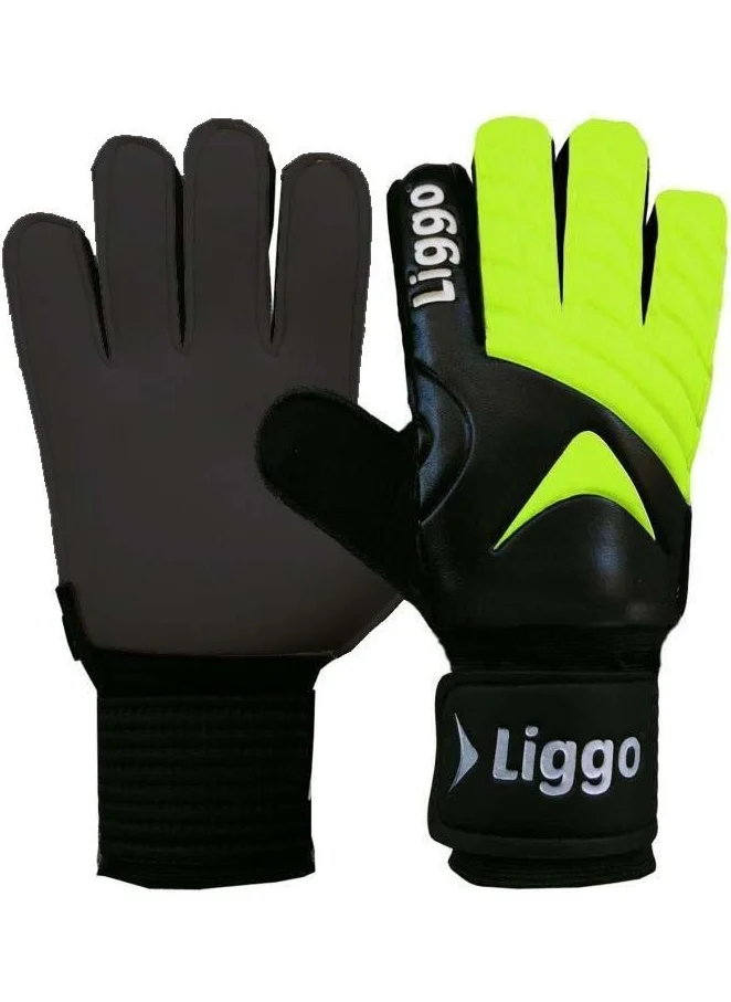 Liggo Plonjon Bone Goalkeeper Gloves with Wrist Bandage and Finger Support 7-8-9-10