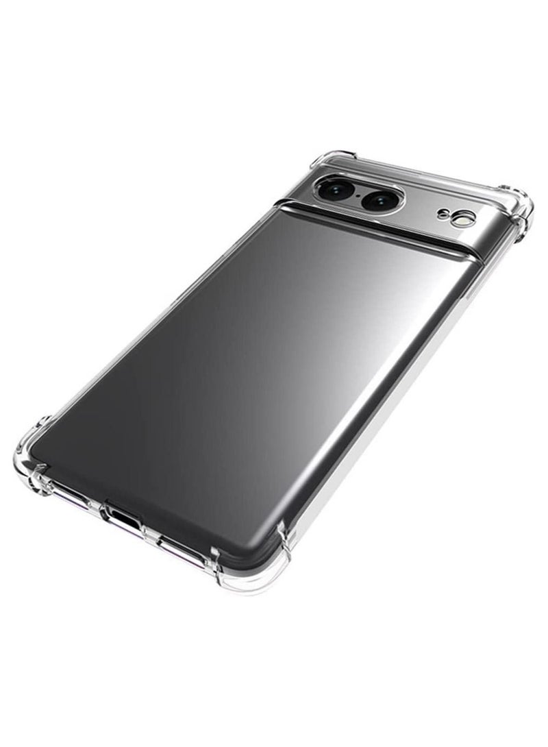 Rock Pow for Pixel 7 Case,Google 7 Case Clear Transparent Reinforced Corners TPU Shock-Absorption Flexible Cell Phone Cover for Google Pixel 7(Clear) - Image 5