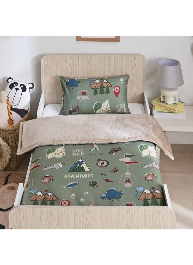 Home Box Adventurer Camping 2-Piece Toddler Comforter Set 100 X 140 Cm  - Image 3