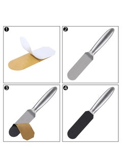 LA PERLA TECH  Pedi File Replacement for Reusable Stainless Steel Foot Rasp Handle, 10 Count -Black  - Image 3
