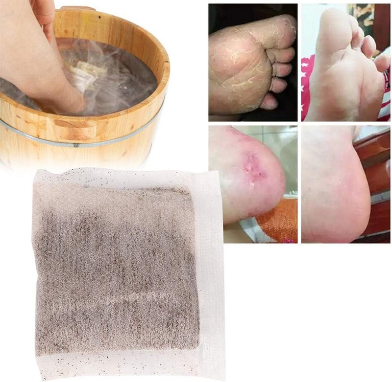 klarako Foot Bath Powder, Natural Plants Foot Bath Health Powder Promote Body Circulation Relieve Fatigue Chinese Herbal Foot Skin Health Care(Grass) - Image 5