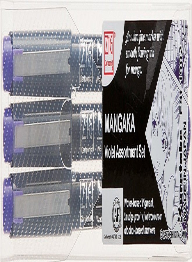 Zig Cartoonist Mangaka Markers, Violet