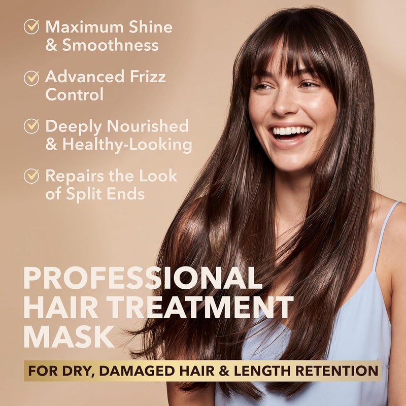 Land transit & shipment compatible Hair Mask for Dry Damaged Hair with Collagen, Biotin, Argan Oil - Helps Repair Hair and Reduce Damage from Heat, Sun, Coloring - Moisturizing Keratin Hair Mask for Split Ends, Hair Loss and Breakage Carefully engineered build - Image 2