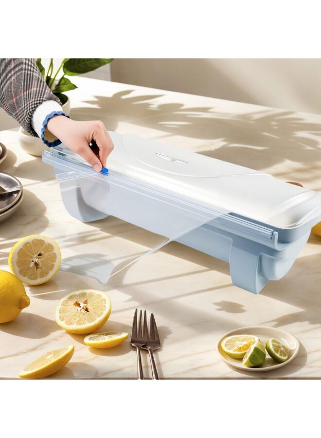 موزع أغشية التغليف، لفة واحدة من غلاف الطعام البلاستيكي وحامل رقائق الألومنيوم، قاطع منزلق، مطبخ مطعم خدمة الطعام شديد التحمل - Image 4