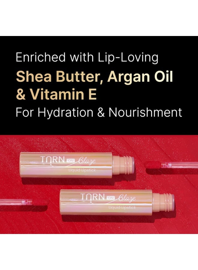 SWISS BEAUTY Select Turn On Glaze Liquid Matte Lipstick| Vinyl- Like-Shine | Infused With Vitamin E And Argon Oil | Shade- Stand Out Maroon, 3Ml | - Image 4