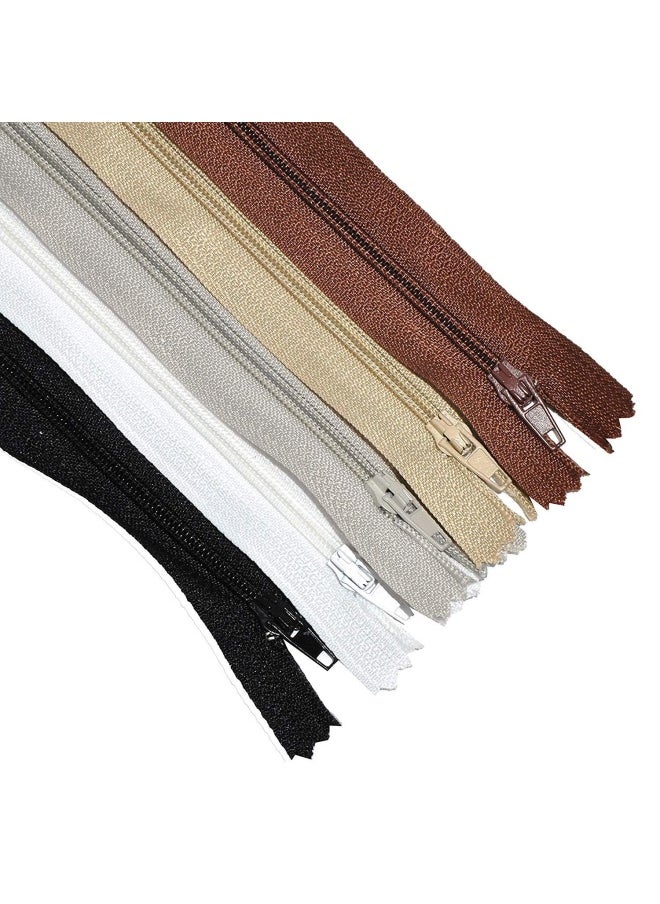 Mandala Crafts Nylon Zippers For Sewing 5 Inch 100 Pieces Bulk Zipper Supplies In 20 Assorted Colors By  - Image 3