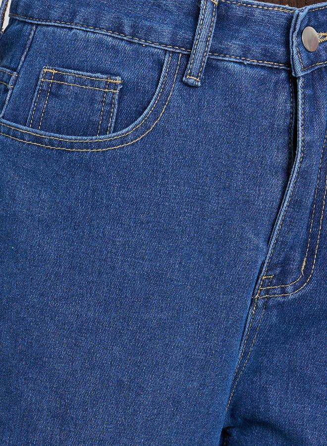 ستايلي جينز بأرجل واسعة وخصر عالي - Image 3