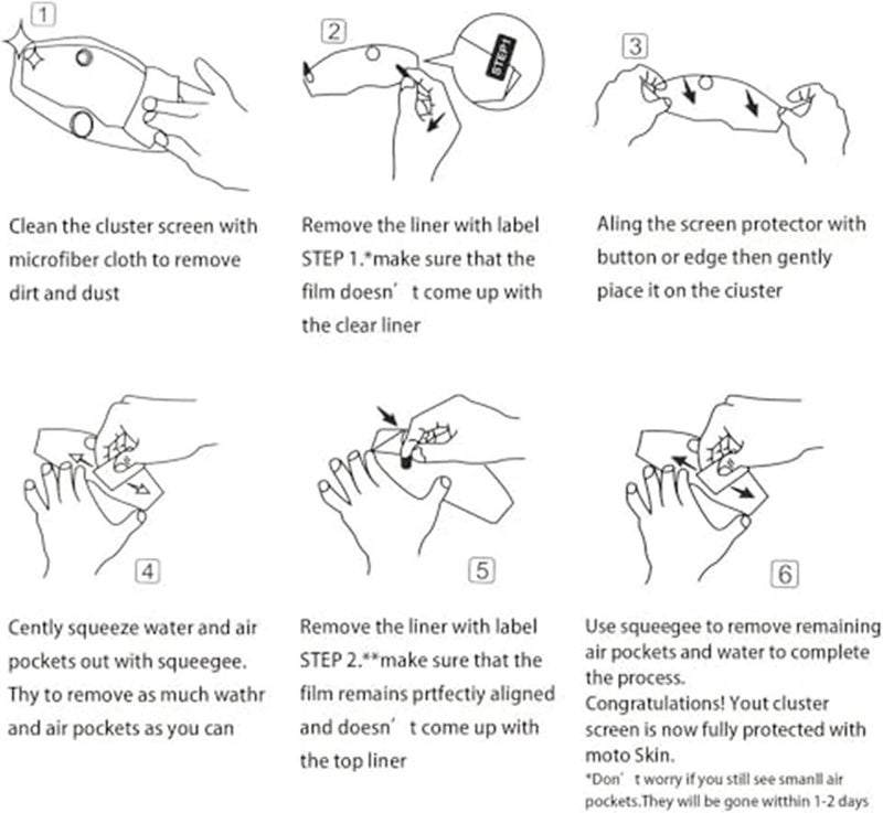 QASULER Screen Protector for Tracer 9 Motorcycle Dashboard - Image 4