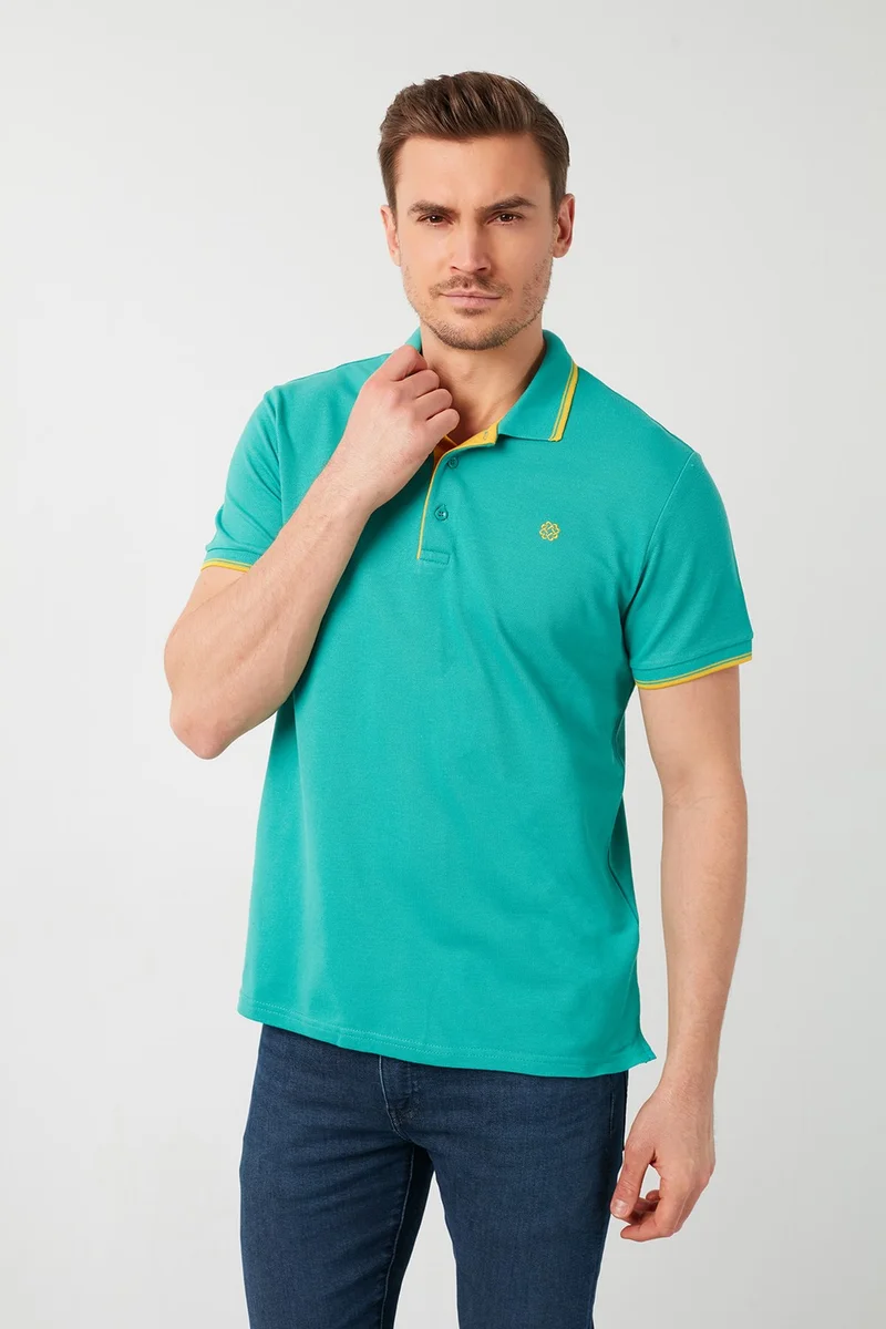 بوراتي 100% Cotton Buttoned Polo T Shirt Men's POLO 5902118