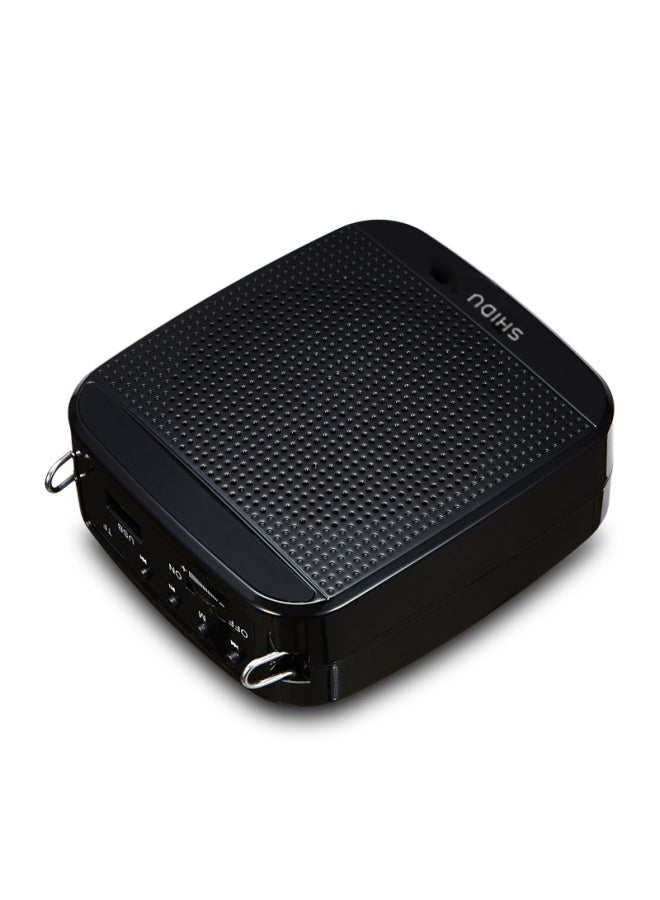 SHIDU S512 Little Bee Amplifier, Teacher-specific Classroom Amplifier, High-volume Outdoor Loudspeaker, Tour Guide Long-lasting Anti-howling Megaphone, Wired Microphone, Black - Image 3