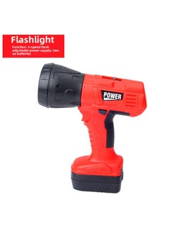 Wawa Home Area Material Layout Small Class Kindergarten Middle Class Children's Toolbox Suit Boy Screwdriver Toy-Color:Light Gray Electric Flashlight-Specification:Standard