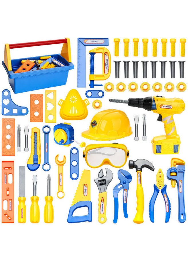 Generic - Wawa Home Area Material Layout Small Class Kindergarten Middle Class Children's Toolbox Suit Boy Screwdriver Toy-Color:Light Gray Electric Flashlight-Specification:Standard - Image 1