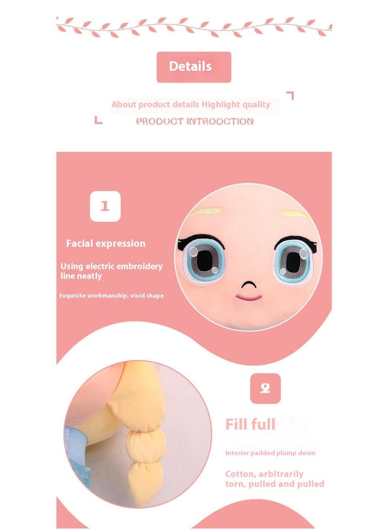 general دمية الأميرة إلسا المحشوة المجمدة هدية مثالية للأطفال والبالغين - Image 2