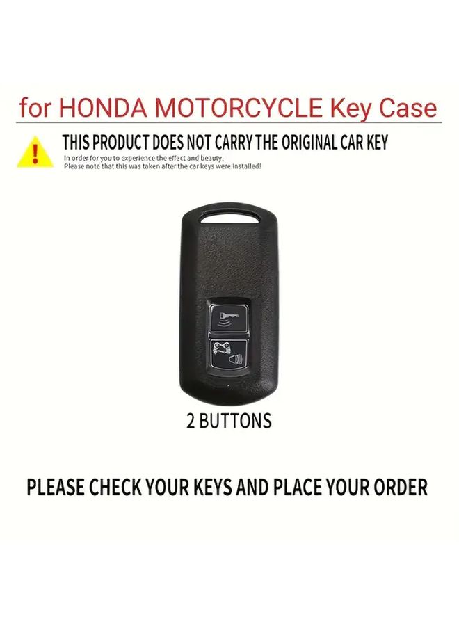 2 Buttons Matte Black Motorcycle Smart Key Fob Cover Case for Honda PCX125 Forza125 Forza300 Forza750 Forza250 Xadv Forza350 SuperCup SH150i SH300 Street Sport - Image 3