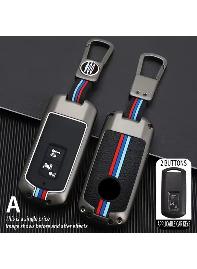 2 Buttons Matte Black Motorcycle Smart Key Fob Cover Case for Honda PCX125 Forza125 Forza300 Forza750 Forza250 Xadv Forza350 SuperCup SH150i SH300 Street Sport - Image 1