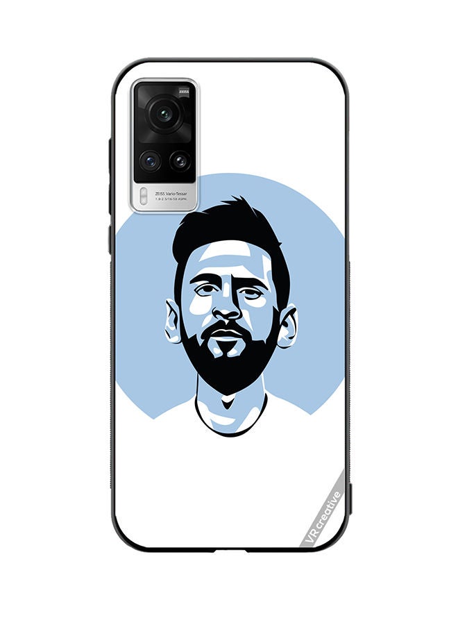 VR CREATIVE Protective Case Cover For Vivo X60 Pro Lionel Messi Vector Design Multicolour - Image 1