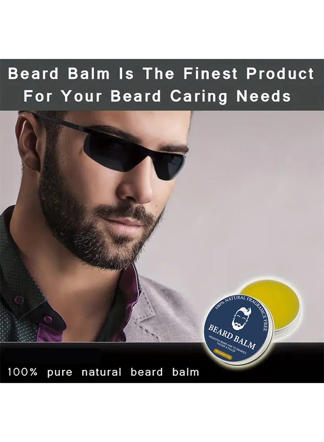 Beard Balm for Men, Strengthens & Softens Beards, Leave in Conditioner Wax for Men, Fast Absorbing, Reduces Itch, Healthy Nourishing - 50g - Image 5