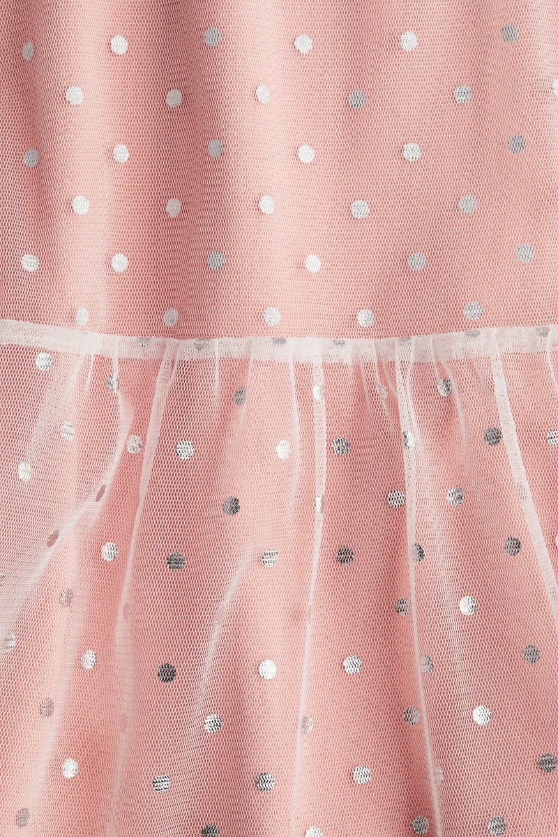 H&M Foil-print tulle dress