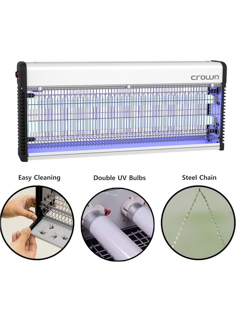 Crownline Electric Insect Killer 38W With Dual Fluorescent Tubes High Voltage Pest Control - Image 5