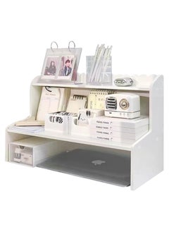 LINGWEI LINGWEI Side Table Coffee Table Sofa Bench Bed Side Desk Night Stand Book Shelf Sink Organizer Display Rack Bathroom Countertop Storage Shelf Vanity Tray Wooden Storage Organizer Towel Holder  - Image 4