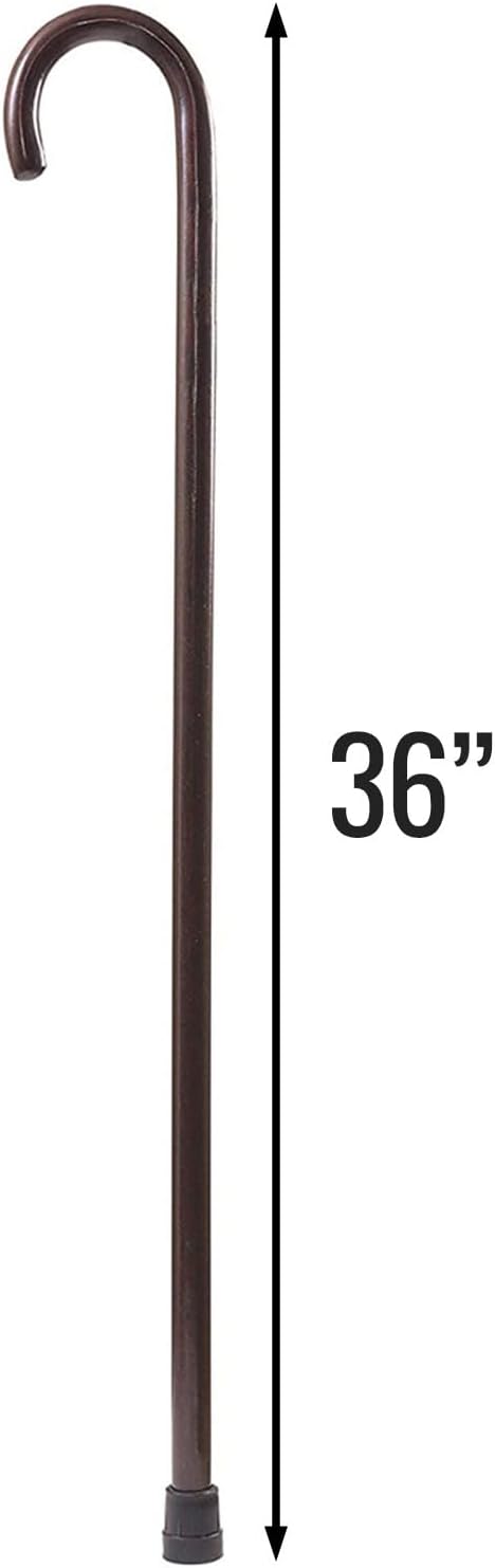 DMI Wooden Cane Wooden Walking Cane Wooden Walking Stick Lightweight and Strong Made in the USA Walnut - Image 4