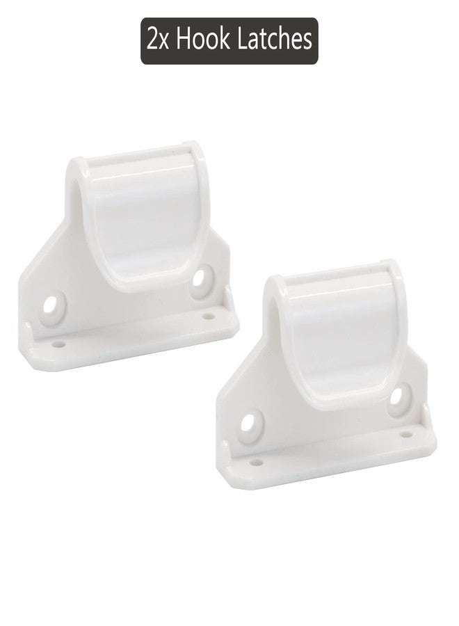 Bingguz Reinforced Retractable Baby Gate Replacement Parts Retractable Pet Gates Hardware Mounted Baby Gate for Doorway Full Set Hardware Reinforced Strips Dog Gates Screws Replacement, White - Image 3