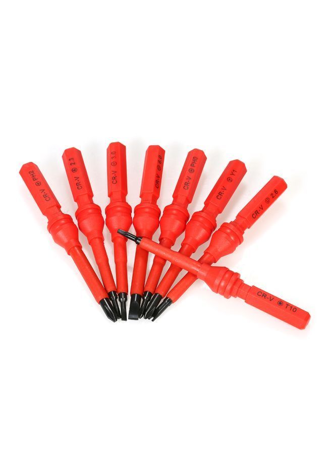 NIBEMINENT 11-Piece Insulated Screwdrivers Set Red 15.5x4.5x11centimeter  - Image 5