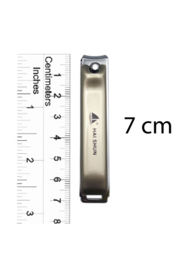 مقص أظافر فاخر من الفولاذ المقاوم للصدأ - قص دقيق وحاد لأظافر نظيفة وناعمة، طلاء ذهبي أنيق، تصميم متين للاستخدام اليومي والسفر، مناسب للرجال والنساء - Image 3