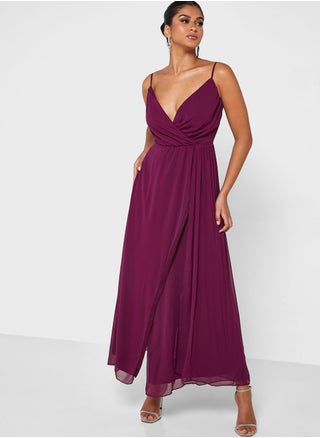 Strappy A-Line Dress With Slit - pzsku/Z331372DC4CDE72F1986AZ/45/_/1698935901/aa0986ab-3185-46c7-9cc3-22eb93e73242
