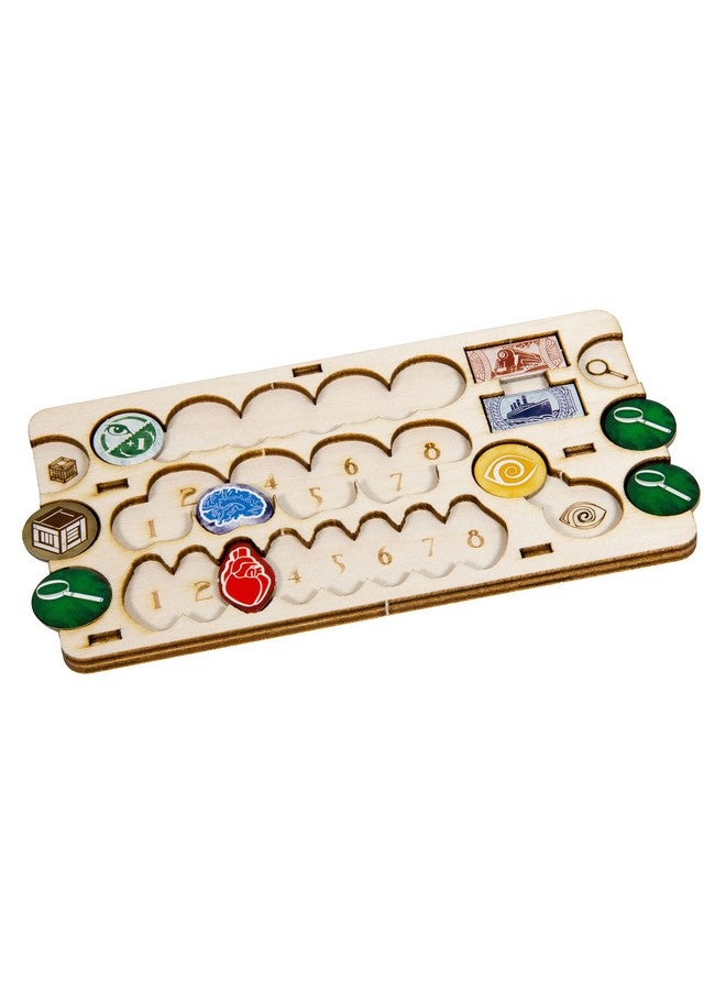 The Broken Token Eldritch Player Board - Wood Player Boards Compatible with The Eldritch Horror (Pack of 4) - Image 1