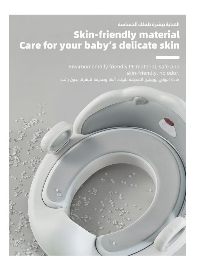 DOOKOO Removable Design Toilet Train Seats, Potties Chair for Kids Toddlers Boys Girls, Portable Children Travel Toileting Toilets, with Handles and Backrest, Cartoon Lion Shape - Image 3