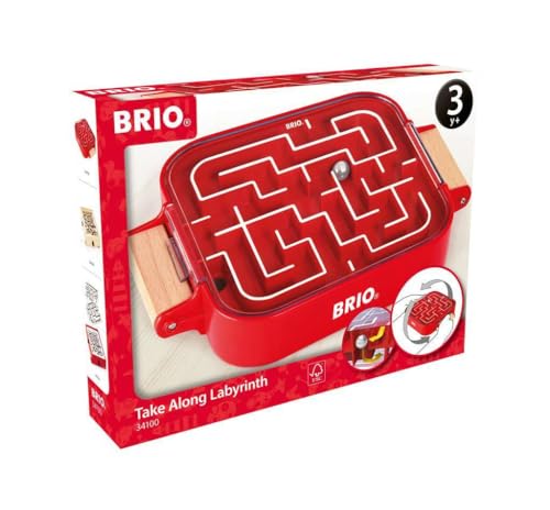 BRIO 34100 Labyrinth Take Along A Fun Travel Version of The Classic Labyrinth Game for Kids Ages 3 and Up - Image 5