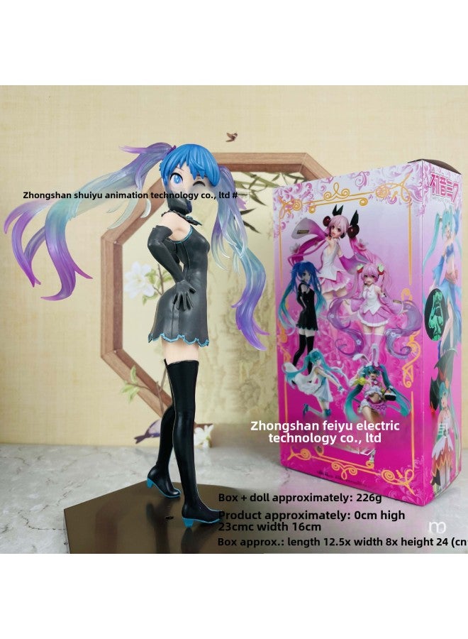 Cinnamon Dog Hatsune Miku Figure Butterfly Elf Pink Skirt Sleeping Beauty Luotianyi Ornament Beautiful Girl Gift-Color:Color Box-ghost  - Image 1