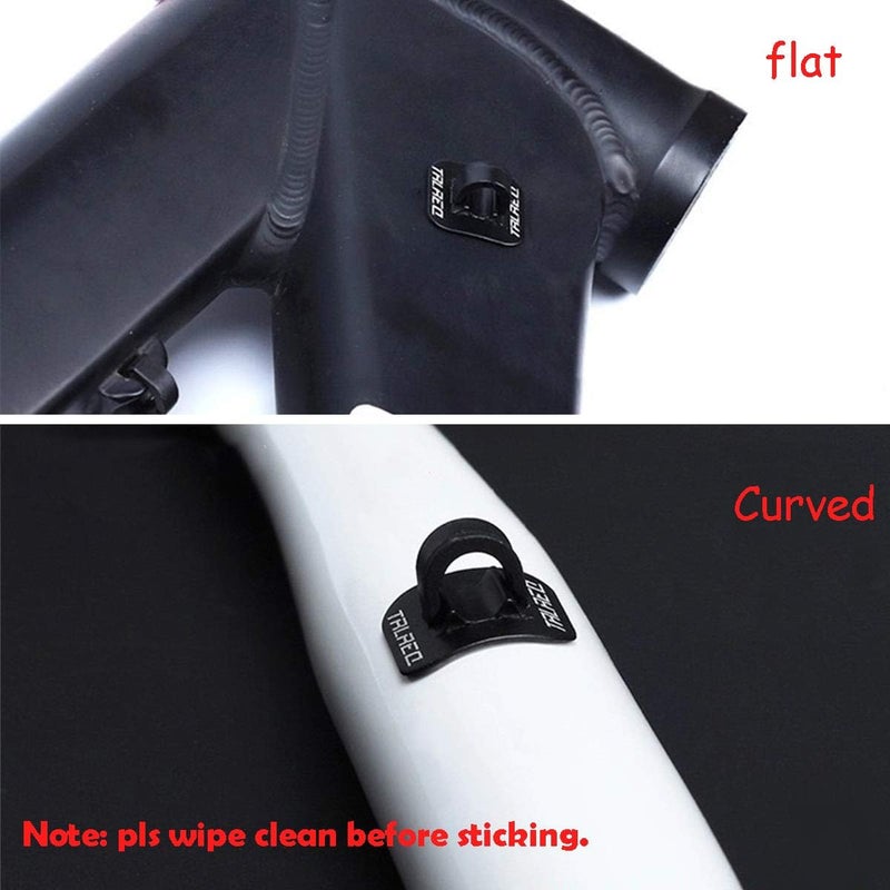 Farbetter Alloy Stick-On Guides W/C-Clips, C-Clips Clamps Housing Hose Guide with Adhesive Seat for MTB Road Bike Hydraulic Brake Cable, Brake Derailleur Shift Cables, 6 Sets (6pcs Base+ 6pcs Clip) - Image 5