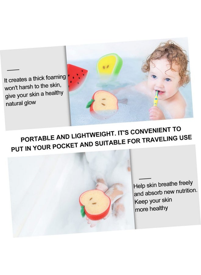 TOYANDONA - 4Pcs Bath Bath Rinser Exfoliator Loofah Cartoon Bath Sponge Pu Sponge Material Mesh The Bath - Image 1