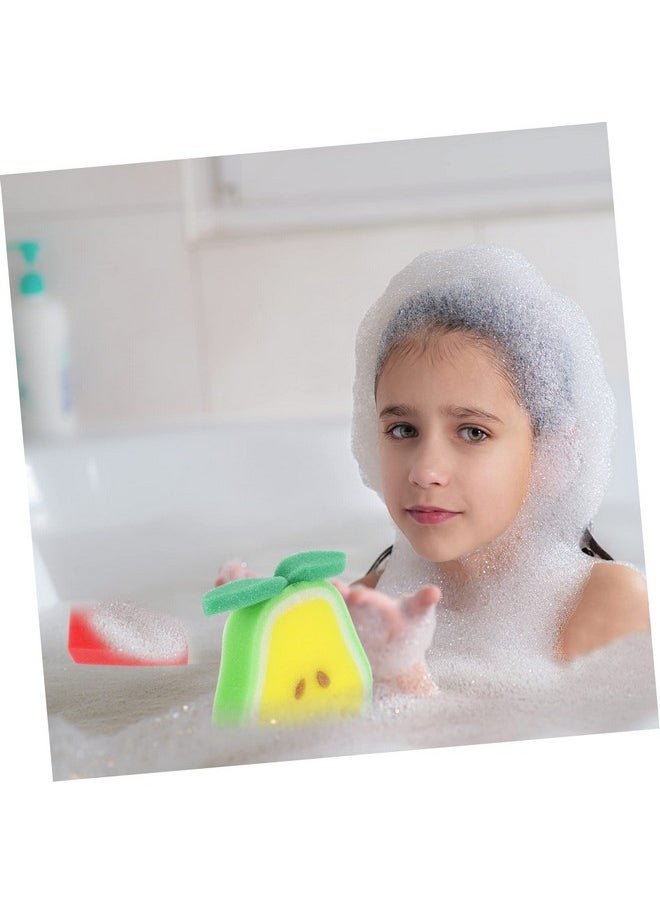 TOYANDONA - 4Pcs Bath Bath Rinser Exfoliator Loofah Cartoon Bath Sponge Pu Sponge Material Mesh The Bath - Image 1