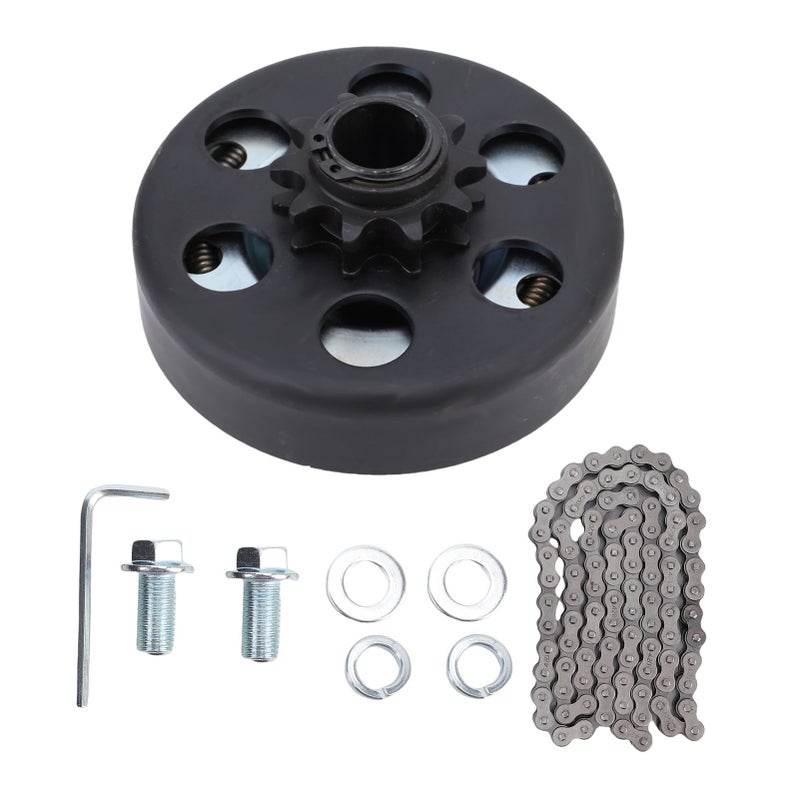 Go Kart Clutch Kit 10 Teeth 3/4 Inch Inner Diameter Mini Motorcycle Clutch with 420 Chain Replacement for GC160 GC190 GX120 GX140 - Image 1