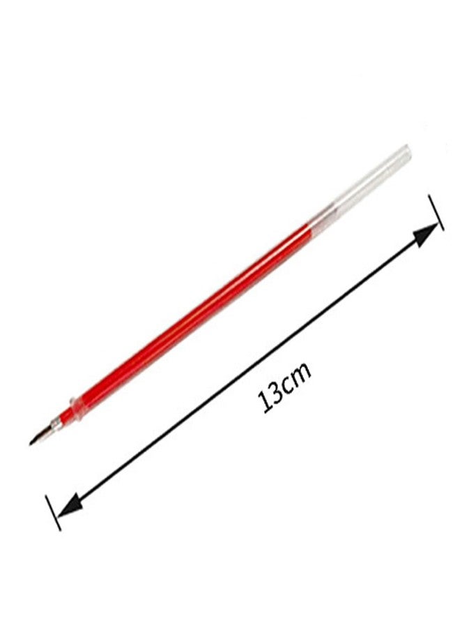 GANPUB 20Pcs Red Gel Pen Refills Wear-Resistant Super-Smooth Plastic Ink Needle Tubing 0.5mm Penpoint Refills Office StylusFor Students, Schools and Offices，Ink Pen Refills,Writing and Correction Supplies - Image 2