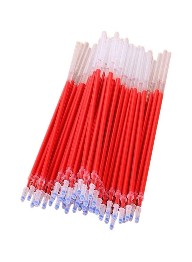 GANPUB 20Pcs Red Gel Pen Refills Wear-Resistant Super-Smooth Plastic Ink Needle Tubing 0.5mm Penpoint Refills Office StylusFor Students, Schools and Offices，Ink Pen Refills,Writing and Correction Supplies - Image 1