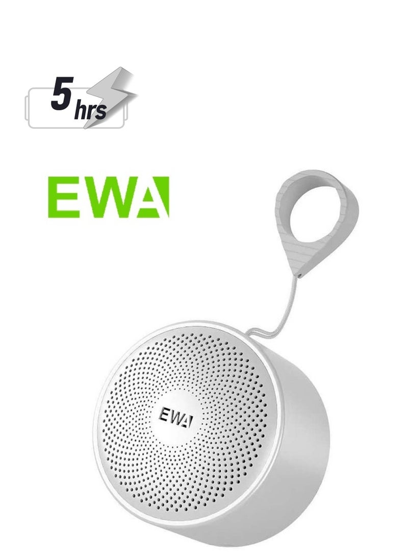 EWA مكبر صوت بلوتوث محمول EWA A124 Mini TWS خارجي مقاوم للماء IPX5 (فضي) - Image 1