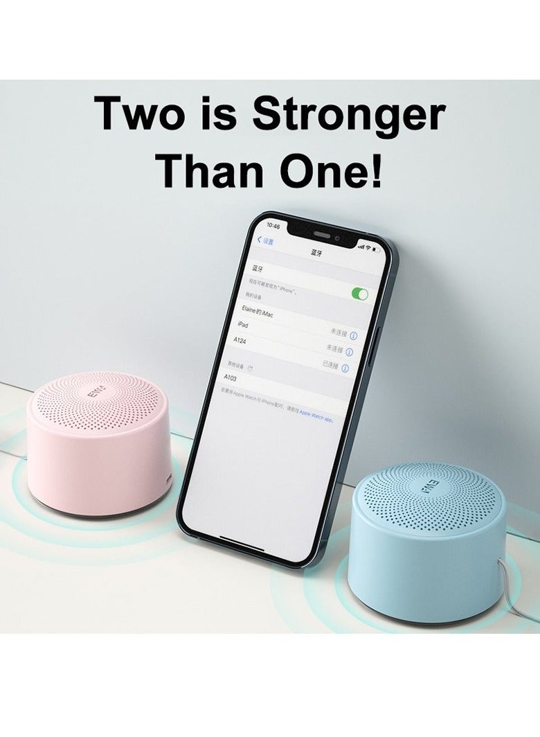 EWA مكبر صوت بلوتوث محمول EWA A124 Mini TWS خارجي مقاوم للماء IPX5 (فضي) - Image 4