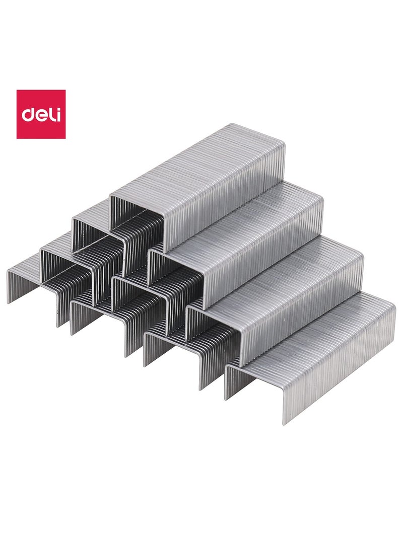 Deli E0027 Staples 24/8 Silver - High Toughness and Sharp Tip - ideal for office stapling tasks - Image 1