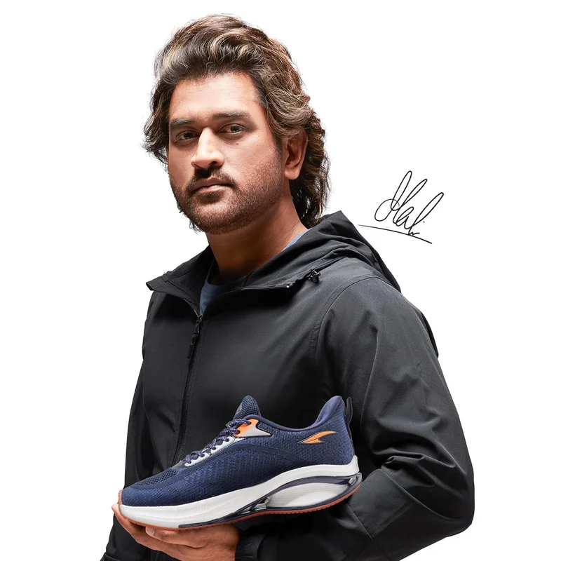 Asian Navy Orange Running Shoes for Men