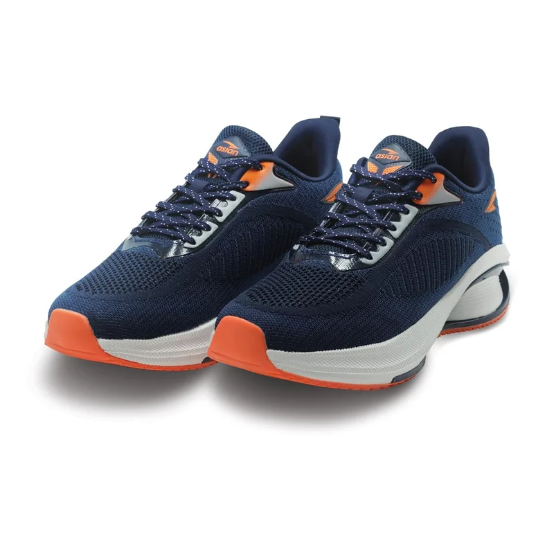 Asian Navy Orange Running Shoes for Men