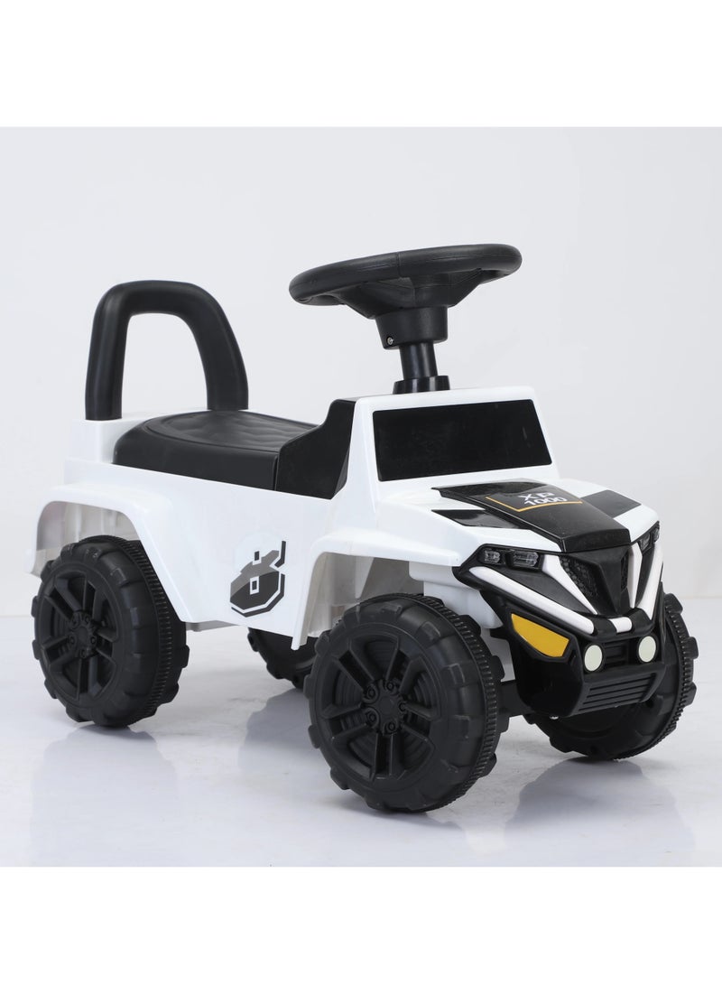 UNIKSAR 3-in-1 Baby Push and Ride Car, Foot-to-Floor Plastic Toy with LED Lights and Music Player for Kids (2-7 Years), Max Load 40kg - Image 3