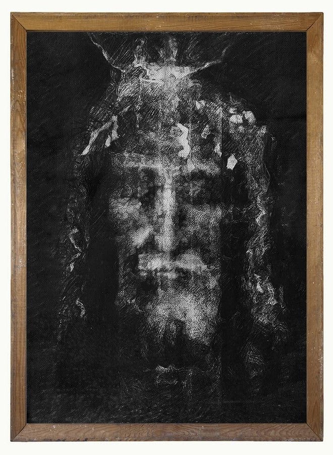 YUMKNOW Jesus Pictures for Wall - Shroud of Turin Wall Art Print Poster - Jesus Christ Photo Wall Decor - Religious Christian Gifts for Women Men - Spiritual Room Decor - Catholic Gifts - Divine Mercy 8X10 - Image 1