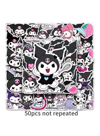 50Pcs Cute Kuromi Stickers Pack, Cute Kuromi Stickers for Kids Teens Adults Waterproof Vinyl Decals Japanese Anime Stickers for Water Bottles Scrapbook Laptop journaling - view 4