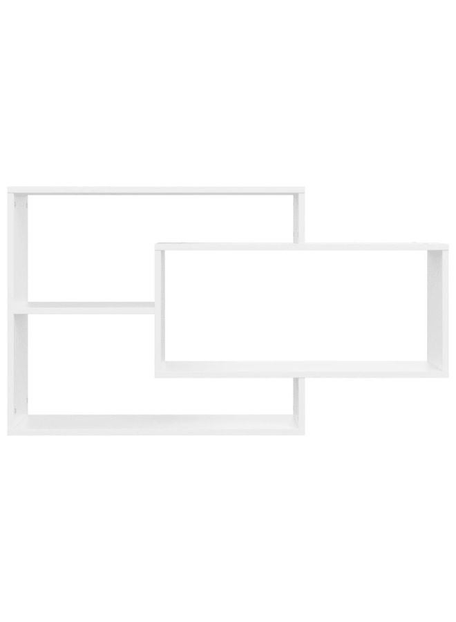 فيداكسل رف حائط أبيض 104x20x58.5 سم خشب هندسي  - Image 2
