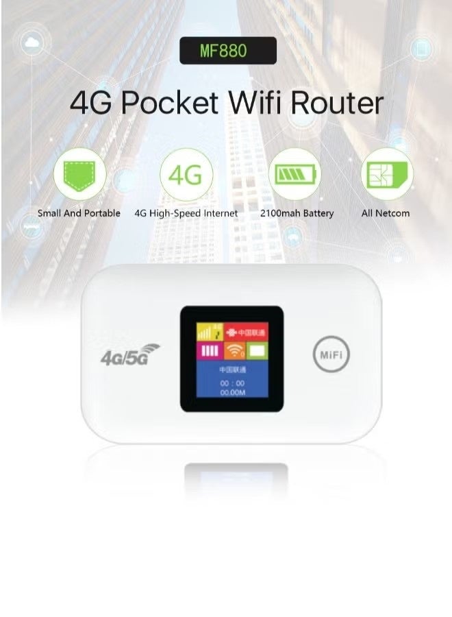 general 4G/5G Wireless WiFi Router Portable Modem 2100mAh High Speed Portable Asian Travel WiFi Modem with SIM Card Slot Share up to 10 devices - Image 3